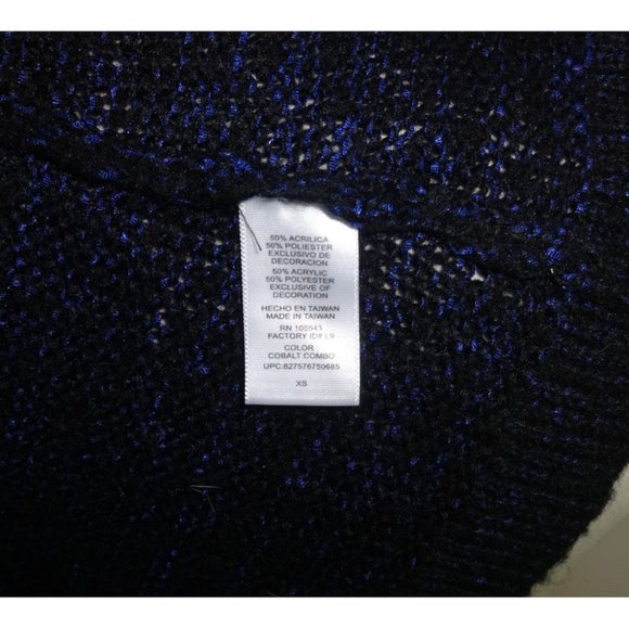 EUC- NARCISO RODRIGUEZ Navy Blue Long Sleeve V-Neck Open Belted Cardigan Size XS - Picture 8 of 8